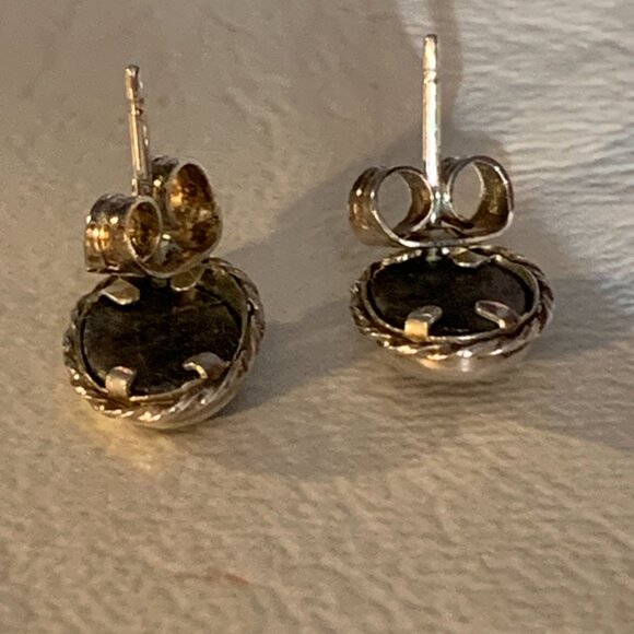 New Listing: Labradorite & Silver Stud Earrings - Picture 8 of 9